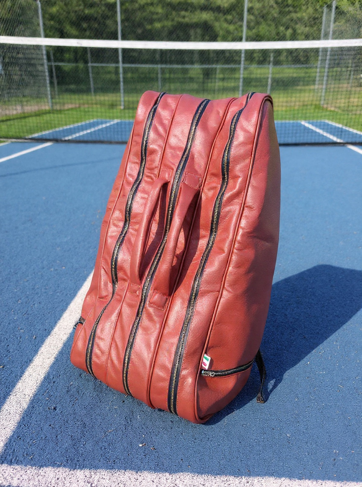 The Vintage Leather Tennis Bag