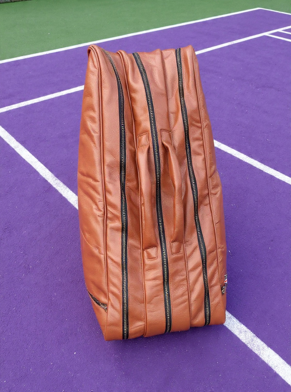 The Vintage Leather Tennis Bag